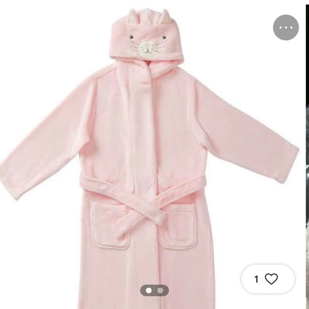 Pottery Barn Kitty Critter Robe